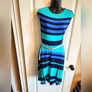 Robbie Bee Slip On Dress w/ Belt